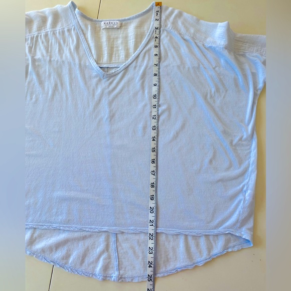 VELVET by GRAHAM & SPENCER Gauze and Cotton Dolman Short Sleeve T-Shirt Top - Picture 5 of 9